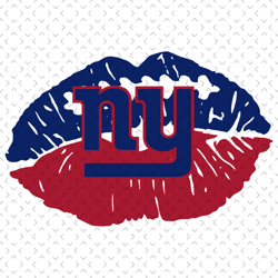 New York Giants NFL Lips Svg, Nfl svg, Football svg file, Football logo,Nfl fabric, Nfl football
