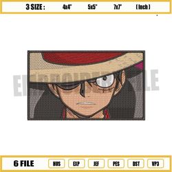 monkey d. luffy embroidery design