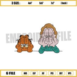 The Garfield and Jon Arbuckle Embroidery
