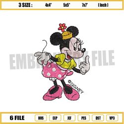disney magic minnie mouse embroidery file