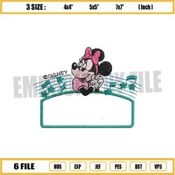 minnie mouse disney music note embroidery