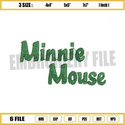 minnie mouse logo disney embroidery png