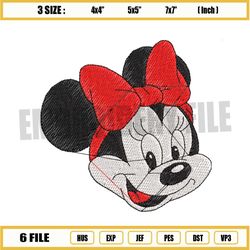 minnie mouse mickey embroidery design png