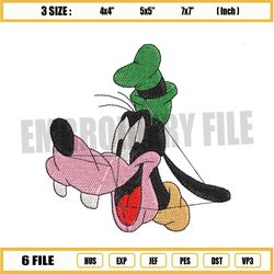 Goofy Head Disney Embroidery File Png