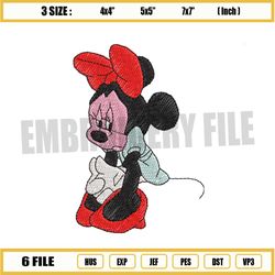 minnie mouse sad embroidery design ,png