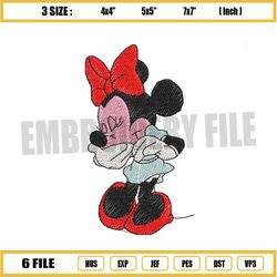 adorable minnie mouse embroidery disney ,png