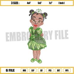 young princess tiana embroidery png