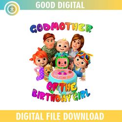 godmother of the birthday girl cocomelon png