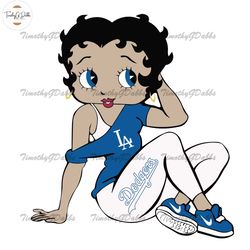 la dodgers betty boop svg, la dodgers girl svg, la dodgers baseball svg