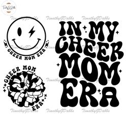 in my cheer mom era svg, cheerleading svg, cheer mom shirt svg, cheer mom svg