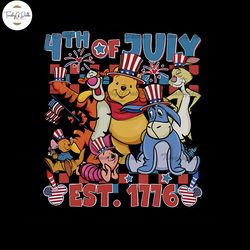 disney winnie the pooh and friends 4th of july american freedom png