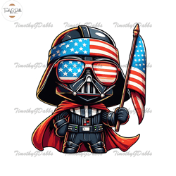 darth vader 4th of july png, darth vader usa flag patriotic png