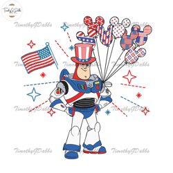 buzz lightyear toy story 4th of july svg, disney 4th of july