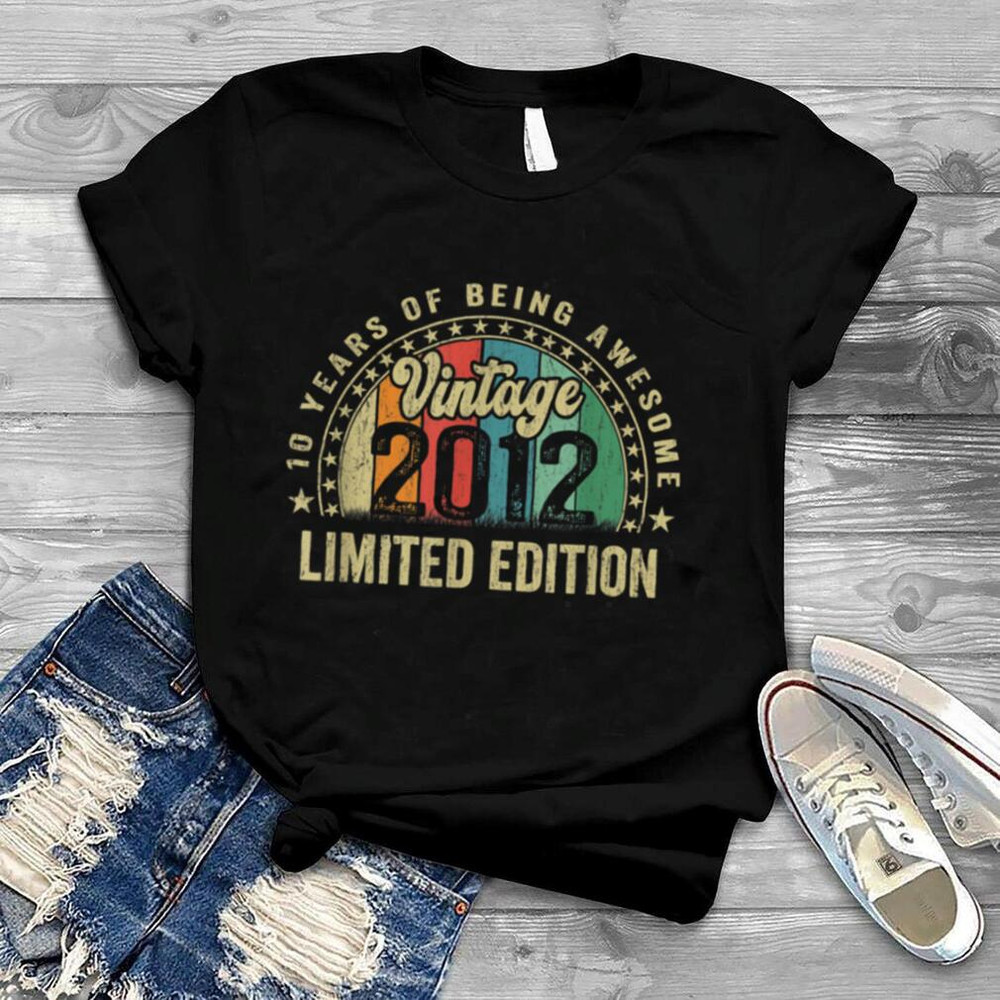 10 Year Old Gift Boys Girls Vintage 2012 10th Birthday Retro T Shirt.jpg
