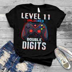 11th birthday boy level 11 unlocked 11 year old video gamer t shirt