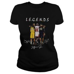 Kobe Bryant Michael Jordan and LeBron James Legends Friends Shirt