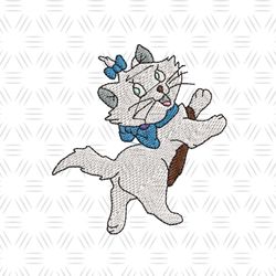 marie the aristocats kitty embroidery ,png