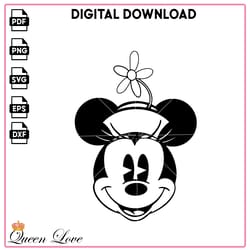 classic minnie mouse face svg digital files, minnie mouse coloring pages