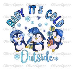 baby it's cold outside, winter christmas png, christmas png