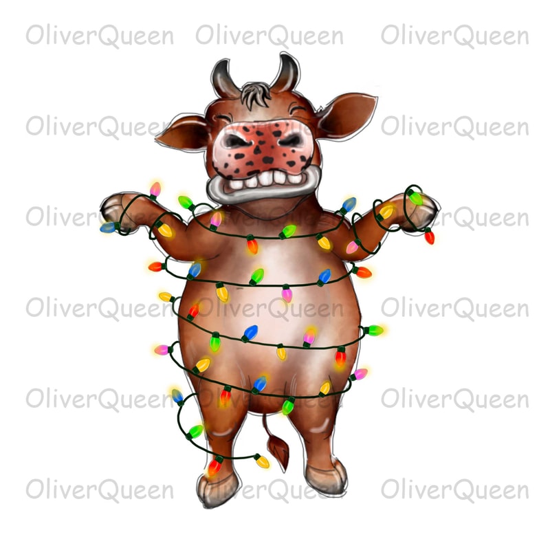Buffalo Christmas Light, Animal Christmas png, Merry Christmas png.jpg