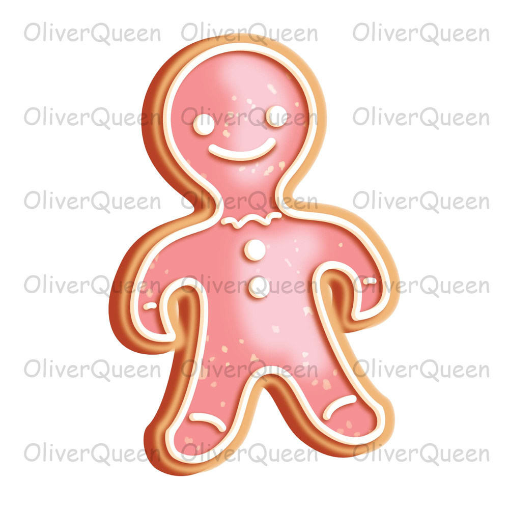 Gingerman Cookies, Clipart Gingerbread png, Merry Christmas png.jpg