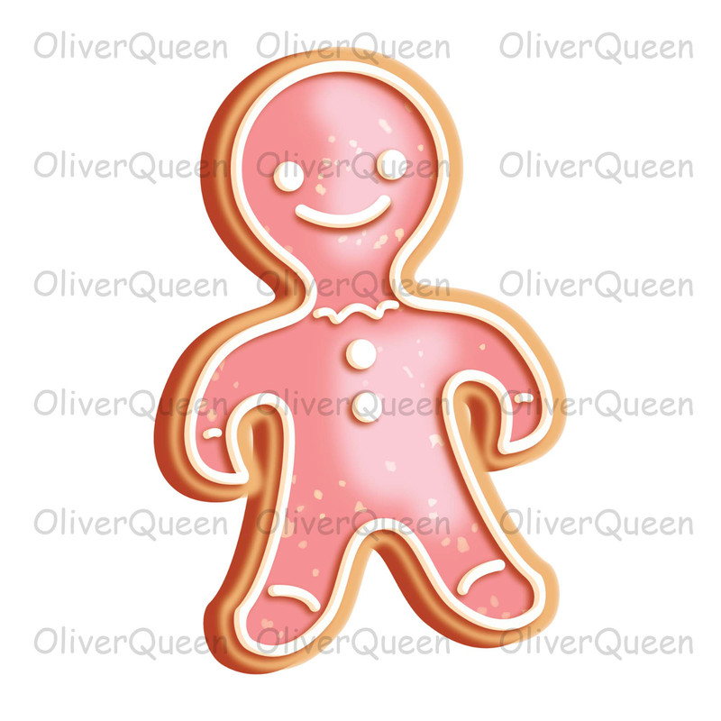 Gingerman Cookies, Clipart Gingerbread png, Merry Christmas png.jpg