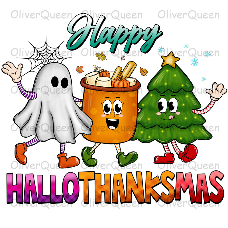Happy Hallothanksmas, Christmas png, Halloween PNG, Happy hallothanksmas png.jpg