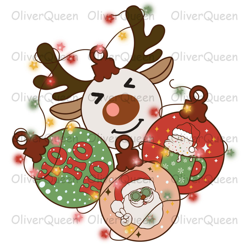 Ho Ho Ho, Retro Christmas png, Merry Christmas png.jpg