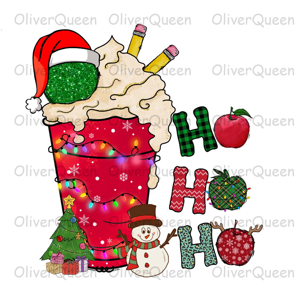 Hohoho Cup Christmas, Christmas Teacher png, Merry Christmas png.jpg