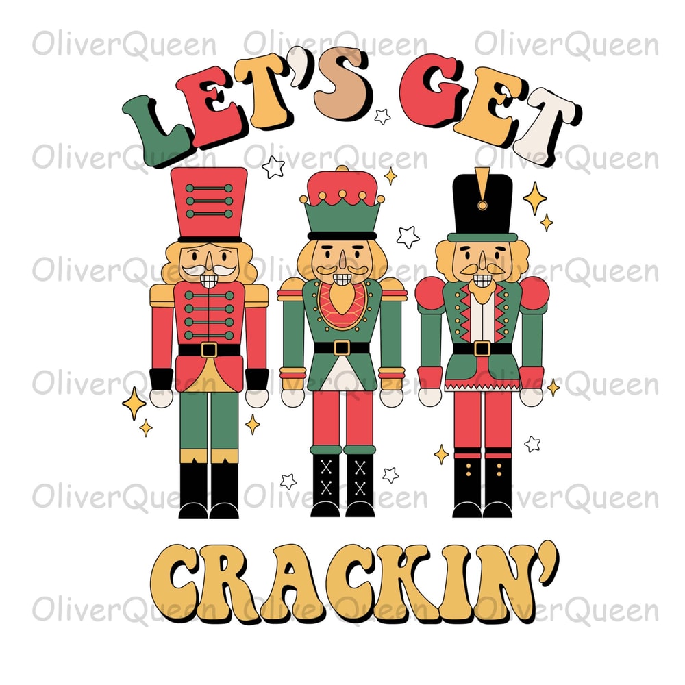 Let's Get Crackin, Retro Christmas PNG, Christmas png.jpg