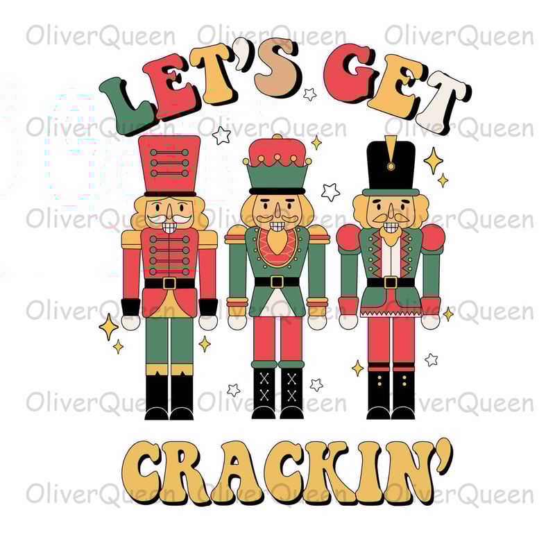 Let's Get Crackin, Retro Christmas PNG, Christmas png.jpg