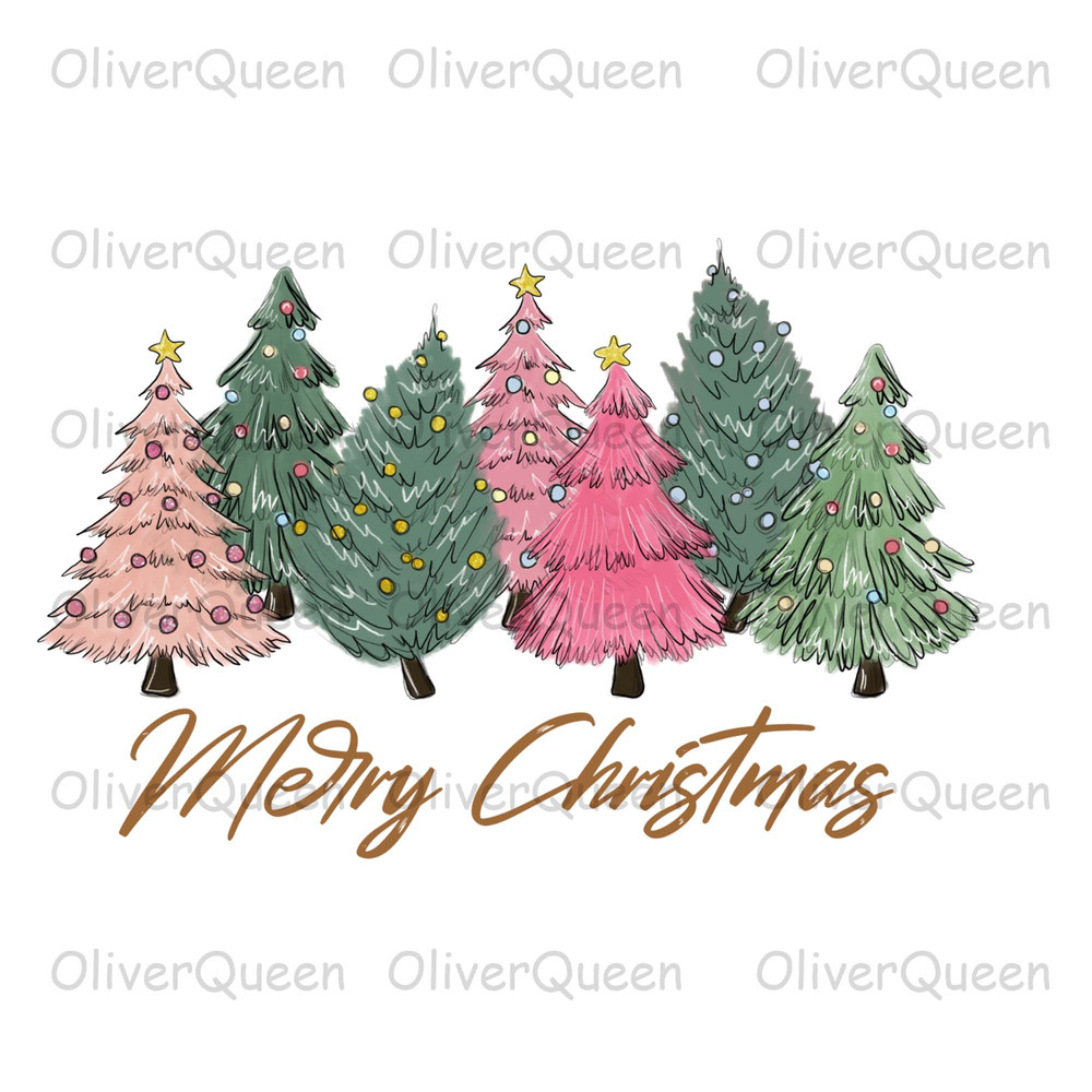Merry Christmas Pine Tree, Christmas Sublimation png, Merry Christmas png.jpg