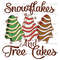 Snowflakes And Tree Cakes, Christmas png, Christmas Tree Cake Sublimation.jpg
