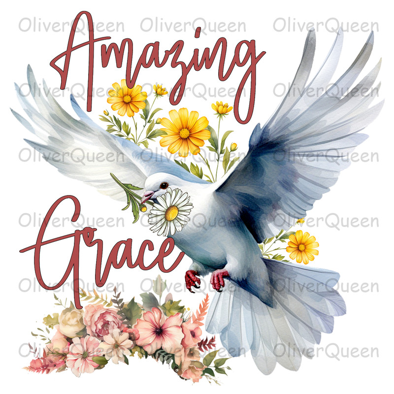Amazing Grace Png Design, Christmas PNG, Christmas PNG Sublimation.jpg