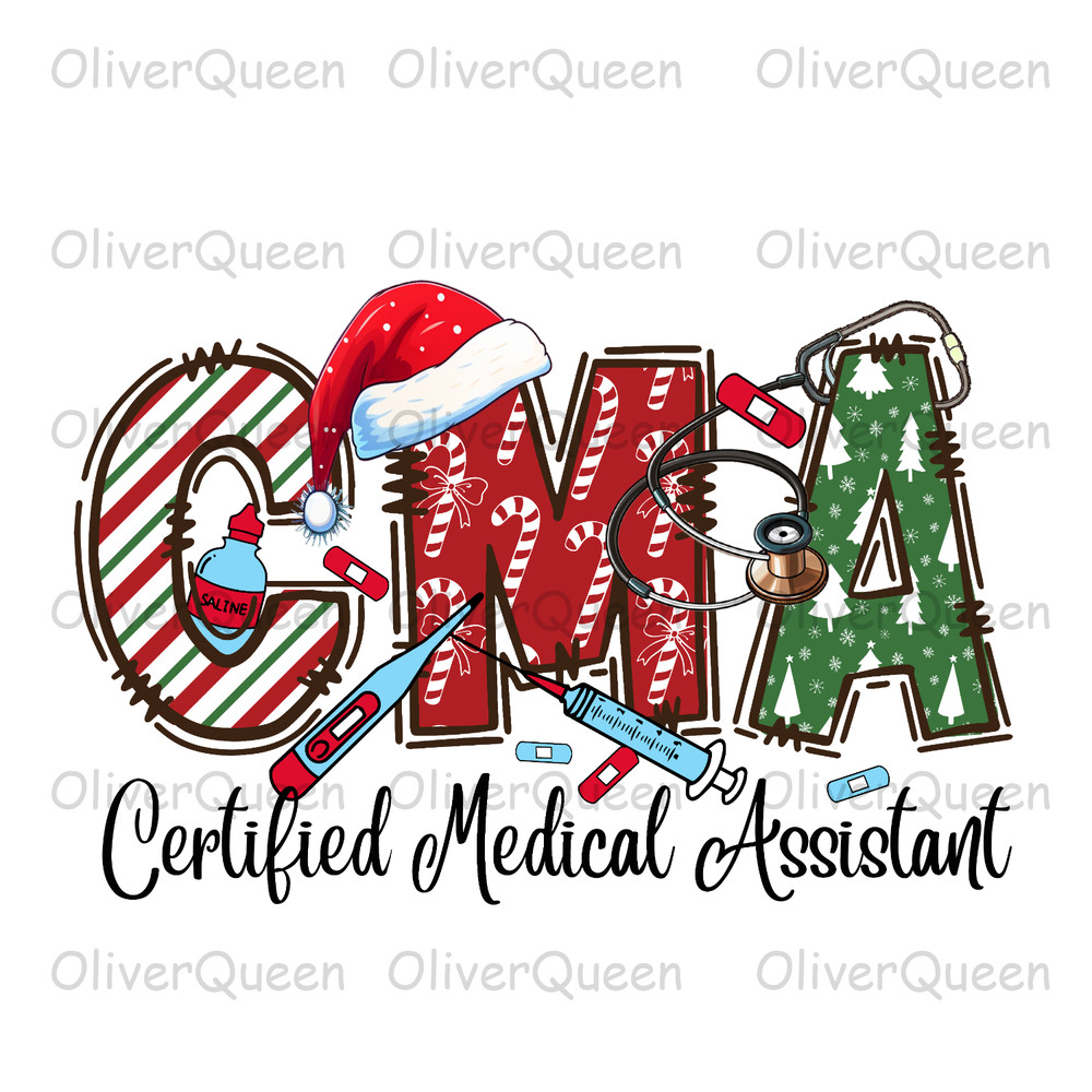 CMA Certified Medical Assistant, Christmas PNG, Christmas PNG Sublimation.jpg