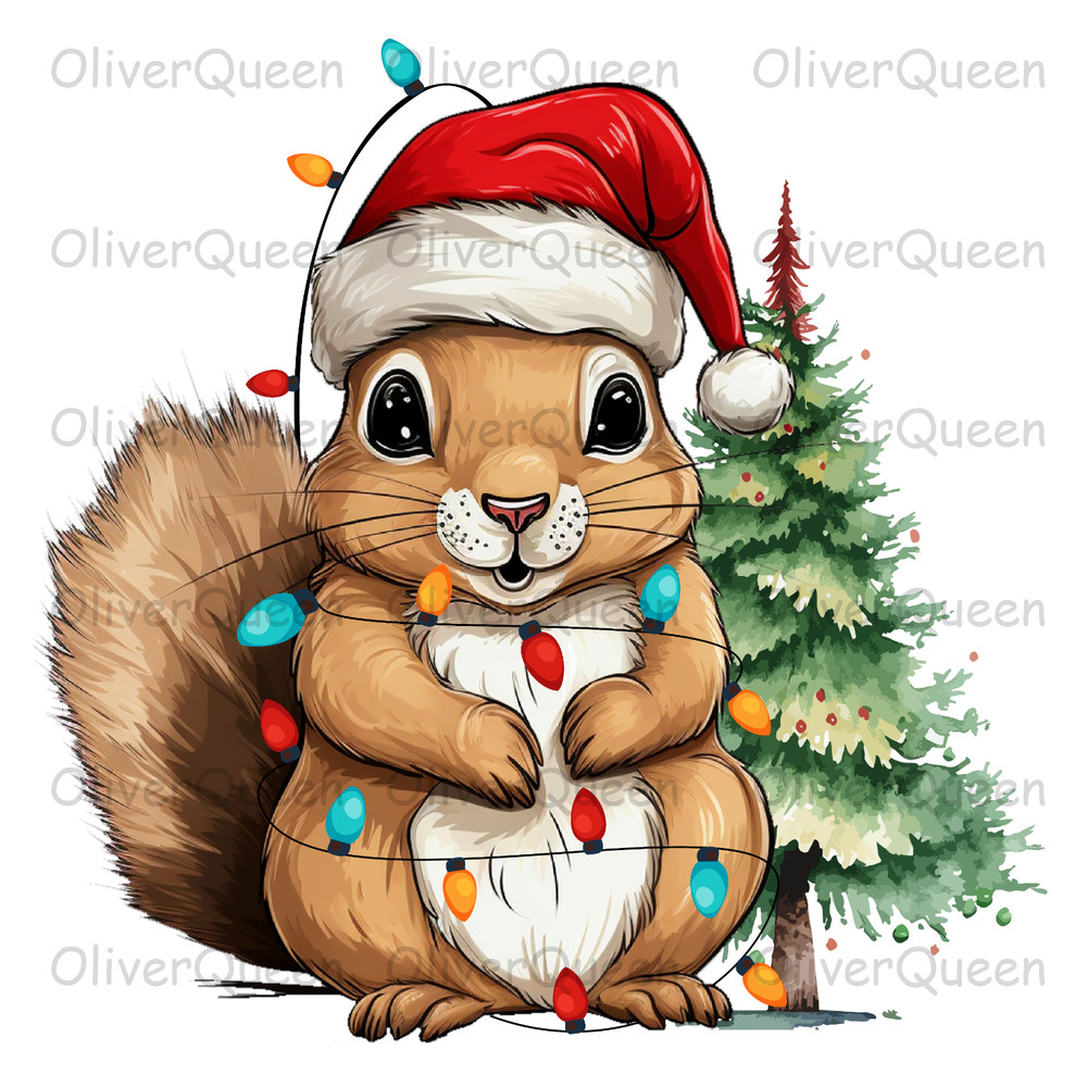 Funny Animal Christmas Clipart, Christmas PNG, Christmas PNG Sublimation.jpg
