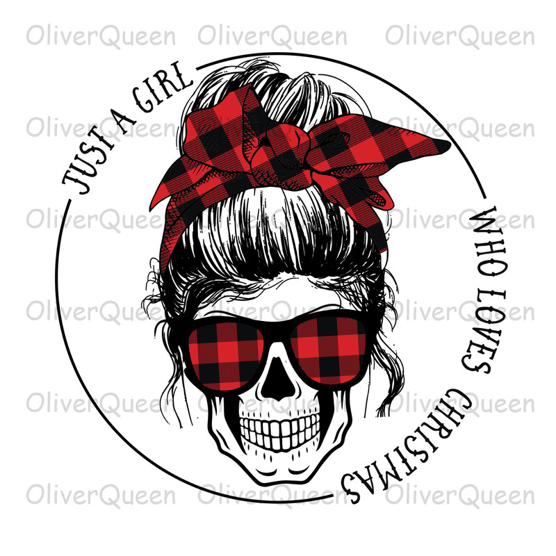 Just A Girl Who Loves Christmas , Christmas PNG, Christmas PNG Sublimation.jpg