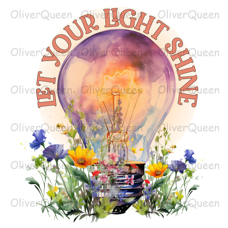 Let Your Light Shine, Christmas PNG, Christmas PNG Sublimation.jpg