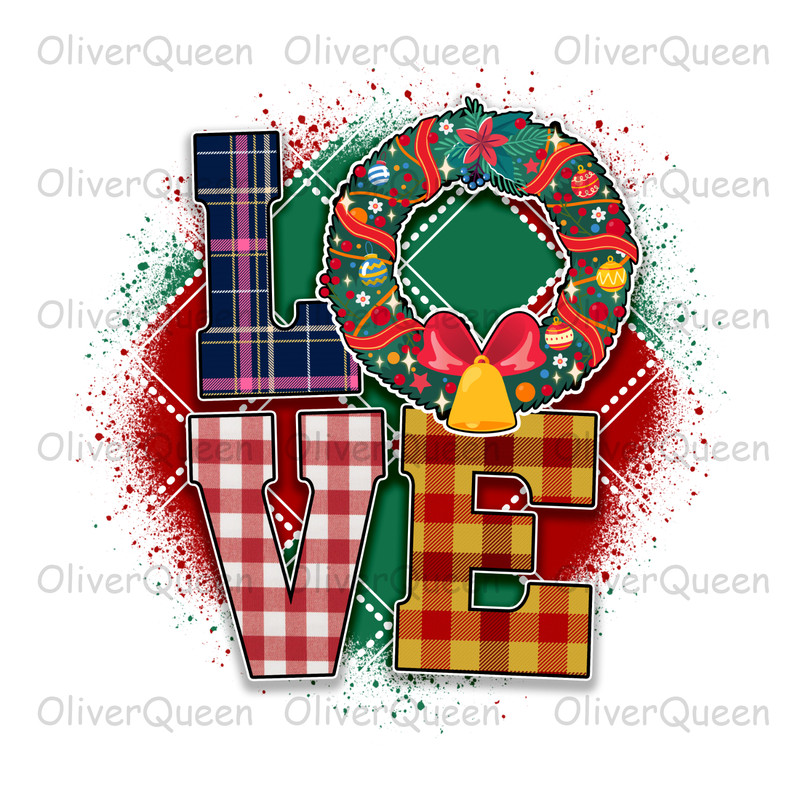 Love, Christmas PNG, Christmas PNG Sublimation.jpg