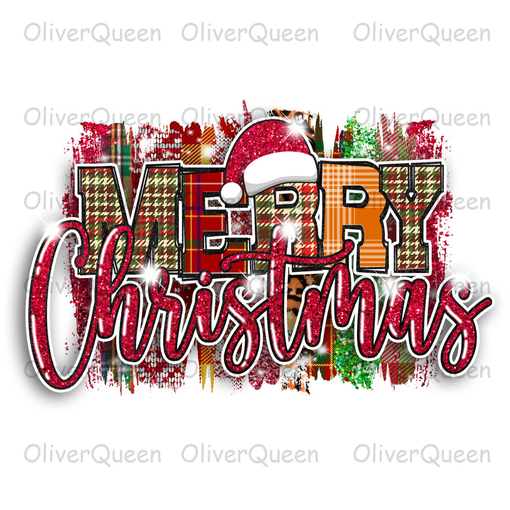 Merry Christmas Brush Strokes, Christmas PNG, Christmas PNG Sublimation.jpg