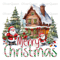 Merry Christmas House, Christmas PNG, Christmas PNG Sublimation.jpg