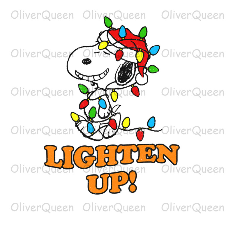 Peanuts Snoopy Christmas Lighten Up Long Sleeve, Christmas PNG, Christmas PNG Sublimation.jpg