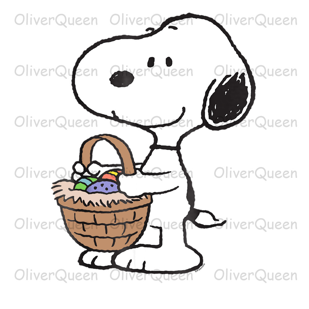 Peanuts Snoopy Easter Basket, Christmas PNG, Christmas PNG Sublimation.jpg