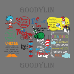 bundle dr seuss svg, dr seuss svg, dr seuss bundle svg, cat in the hat svg, dr seuss gifts, dr seuss shirt