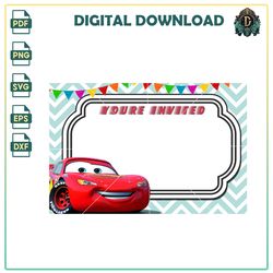pixar cars mcqueen's pixar adventure mater, racing picture frame, png, smokey's expedition, vector clipart