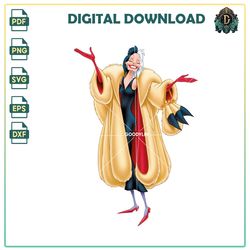 cruella de vil png, 101 dalmatians, cruella de vil vector, dalmatians png, cute