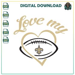 love my saints sport png, saints vector, saints tickets vector, football team vector, saints store vector.