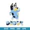 Bluey Bandit Dog Daddy Svg