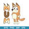 Bluey Chilli Mum Svg