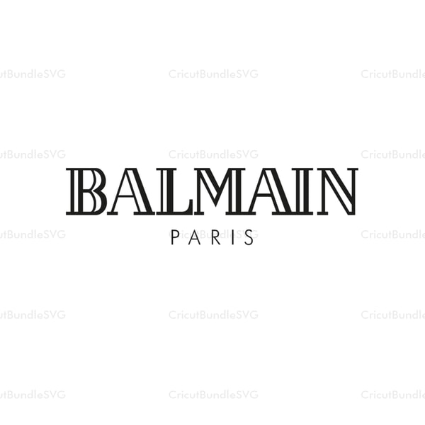 Balmain Logo SVG, Balmain Paris SVG, Paris SVG, Balmain SVG, | Inspire ...